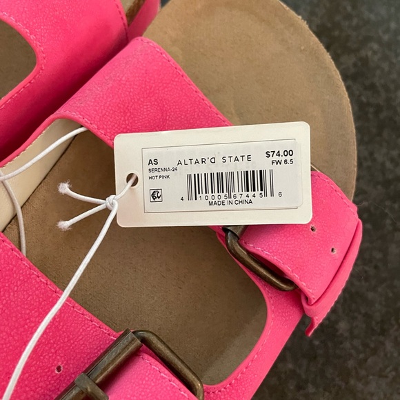 Altar'd State Pink Double Strap Sandals - Picture 5 of 5